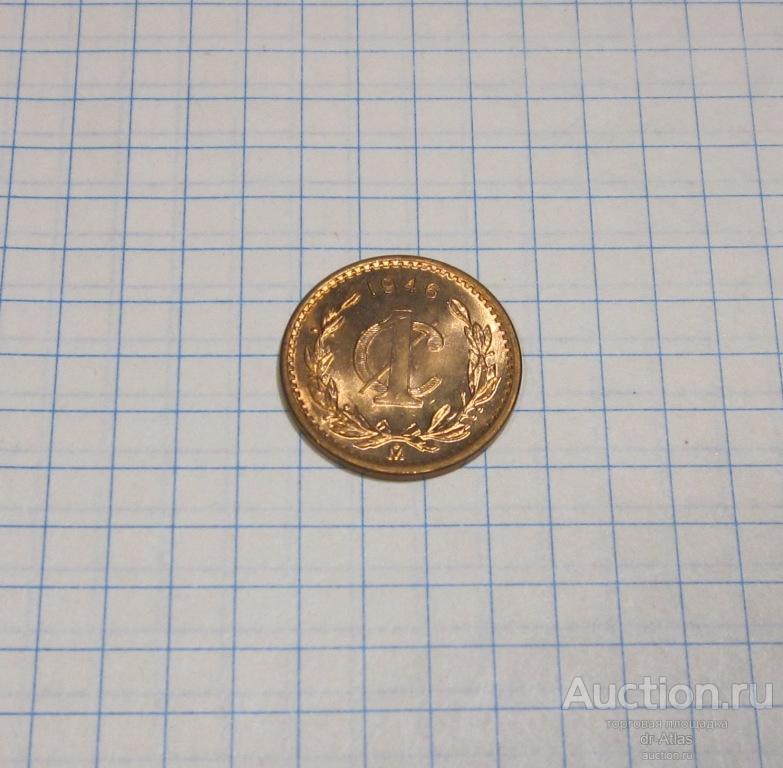 Мексика 1 сентаво 1946 UNC 9894