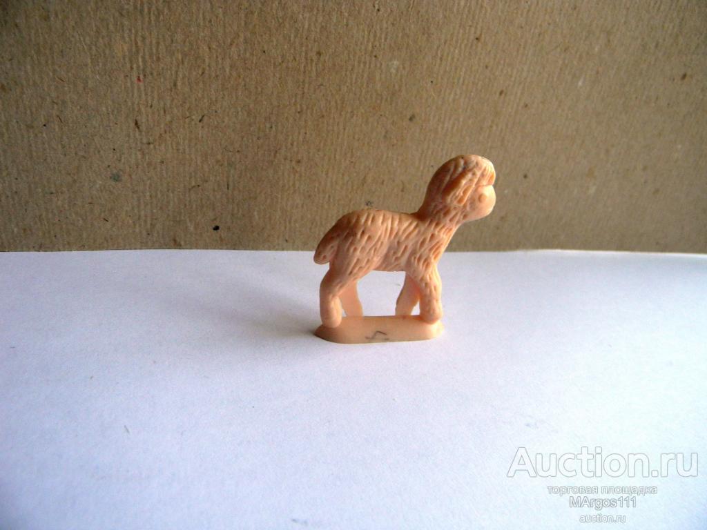 Миниатюрная фигурка Овечка СССР Колкий пластик о