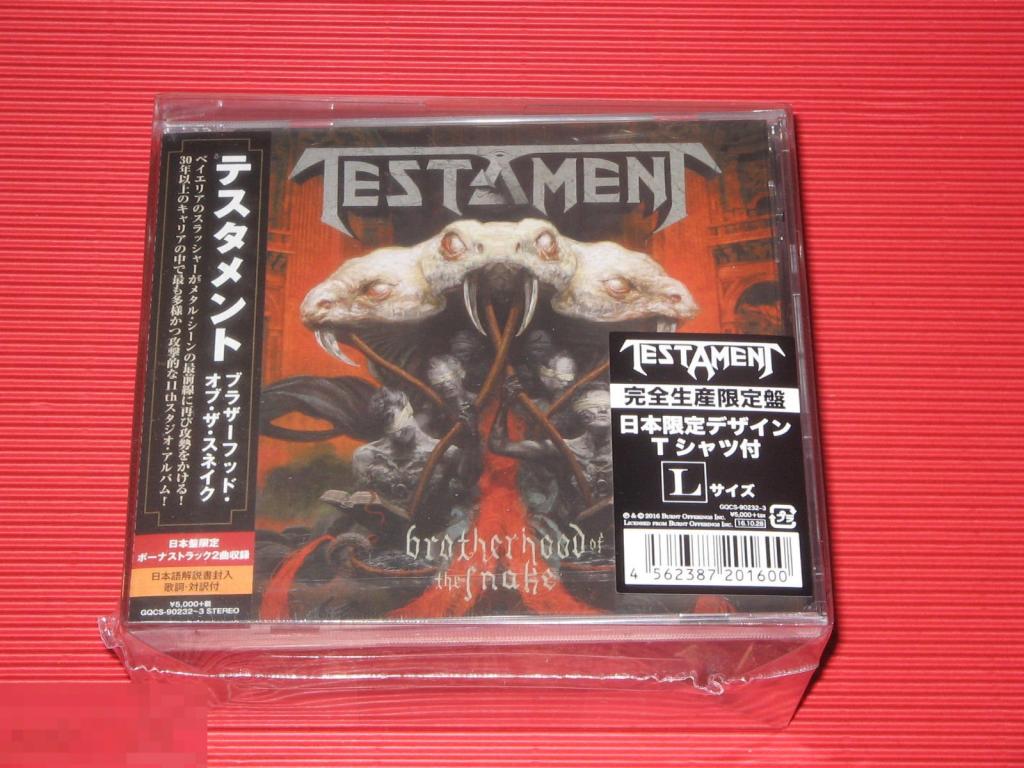 Testament / Brotherhood of the Snake 16 / Japan CD+DVD Jewel BOX 