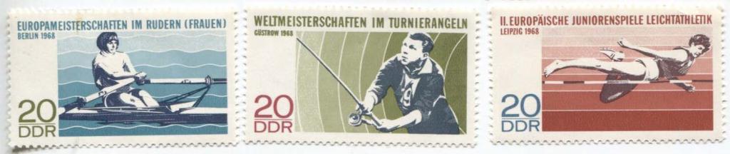 1968.ГДР.Спортивные соревнования 3м.**