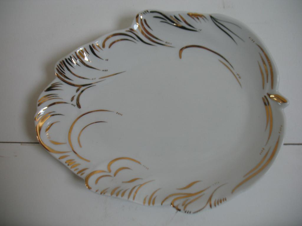 Салатник Блюдо Лист Фарфор Дулево