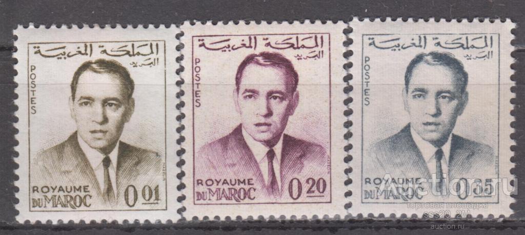 Марокко 1962 король Хассан II Mi489,494-I,497 MH/MNH