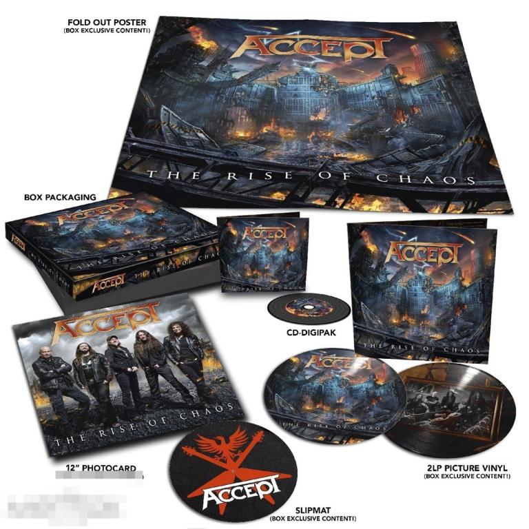 Accept / The Rise Of Chaos 17 / Germany LP+CD+SLIPMAT+POSTER+PHOTOCARD BOX