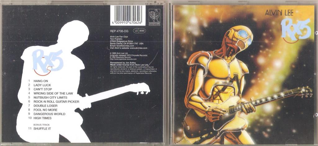 ALVIN LEE - RX5 CD 1981/1999 USA