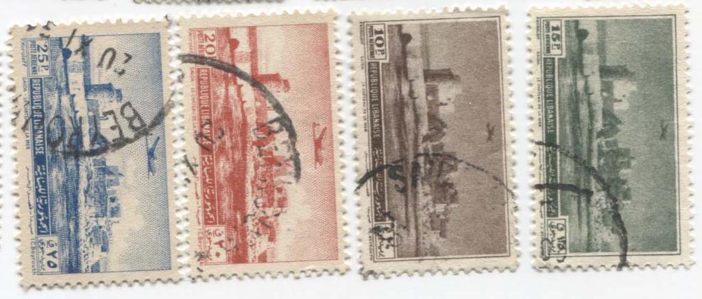 1951.Ливан.Сидон(Сайда). Авиапочта.4м из 6.гаш