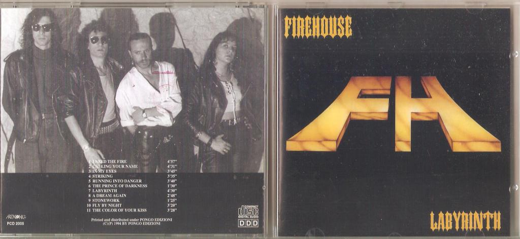 FIREHOUSE Labyrinth CD 1994 ITALY 1 PRESS