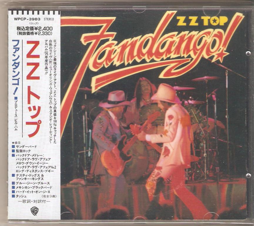 ZZ TOP Fandango ! CD 1975/1990 JAPAN + OBI 1 PRESS