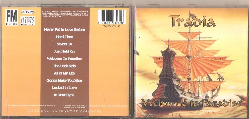 TRADIA Welcome To Paradise CD 1988 SWITZERLAND