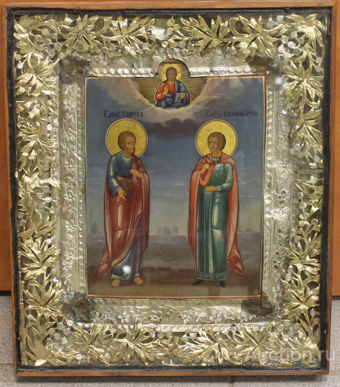 Икона Святой Апостол Иаков и Святой Вонифатий