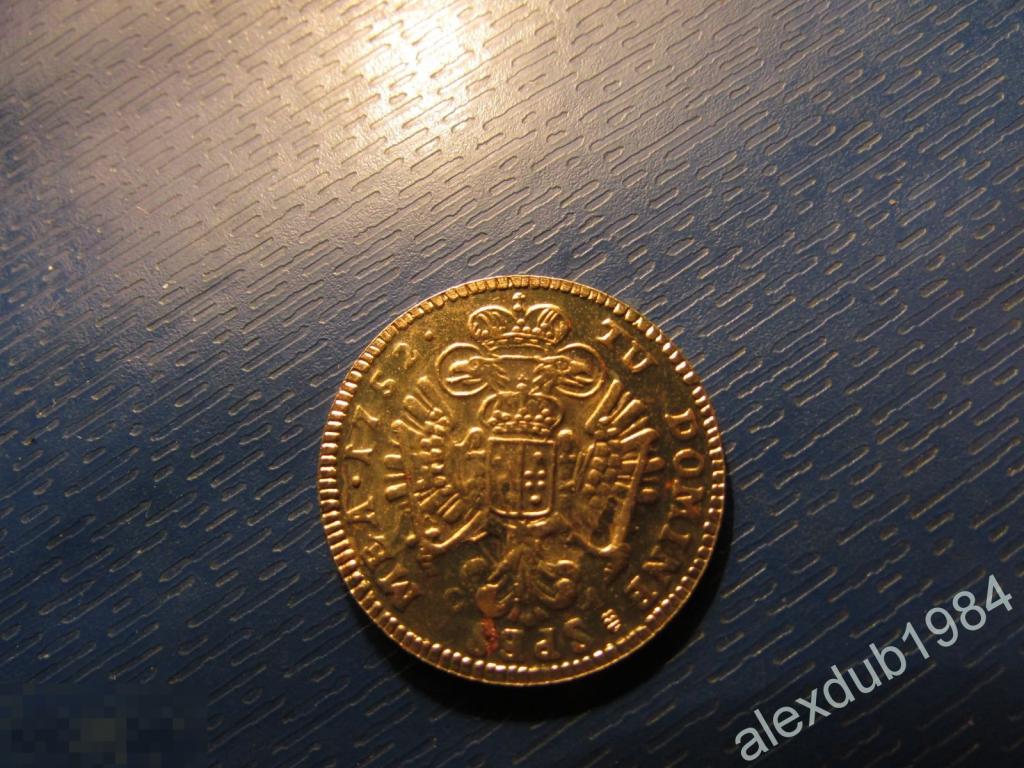 Австрия жетон игровой 1 дукат 1752 