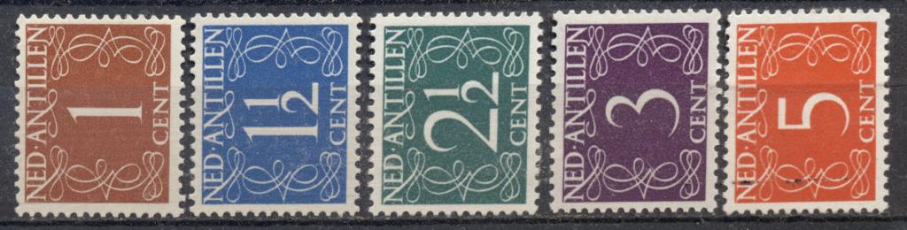 Нидерландские Антиллы 1950 г.  стандарт часть  серии   негашеная**