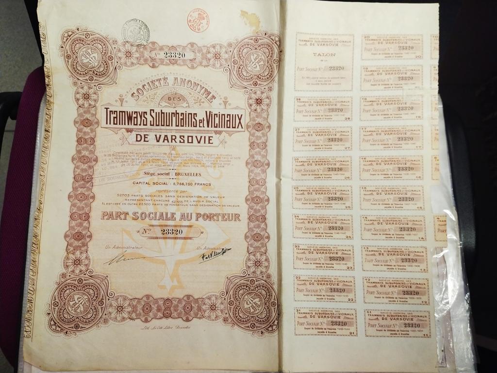 Акция " Трамваи Варшавы ". 1910 год.