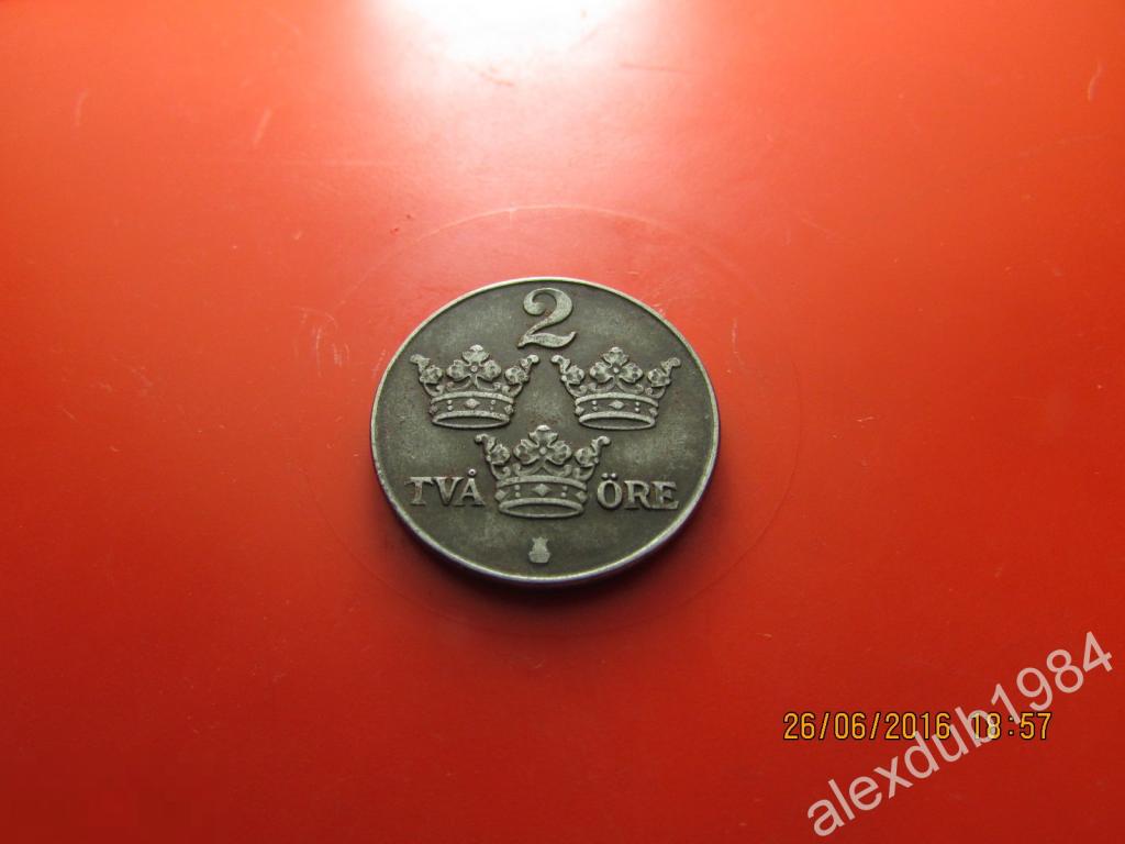 2 ОРЕ (ЭРЕ), ШВЕЦИЯ, 1949 (А) железо 