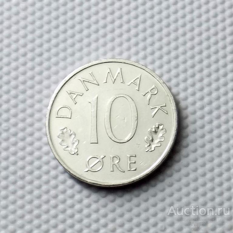 Дания 10 эре 1974 года (5253а)