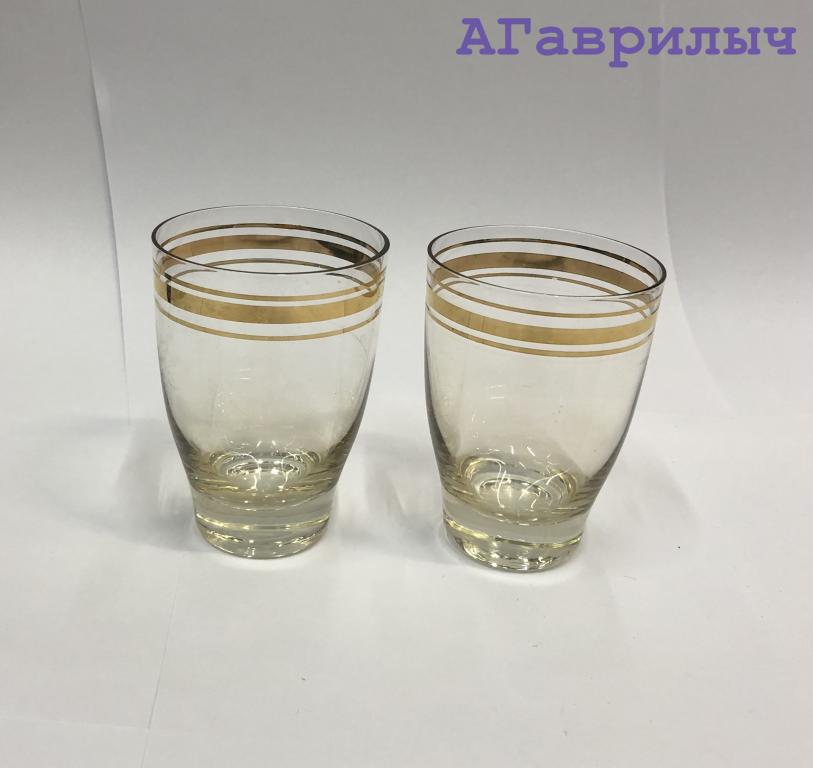 Рюмка с позолотой Стекло СССР