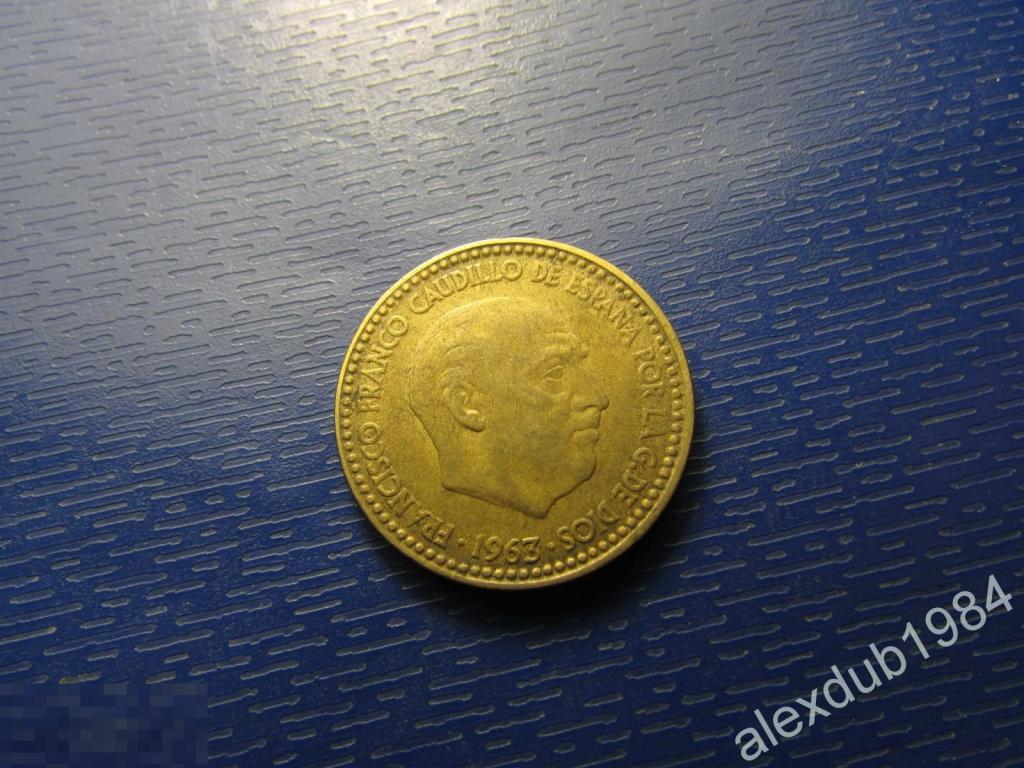 1 ПЕСЕТА, ИСПАНИЯ, 1963_3 