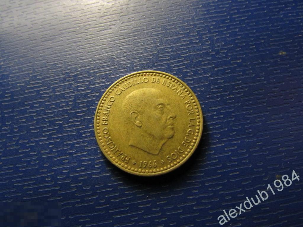 1 ПЕСЕТА, ИСПАНИЯ, 1966_4 