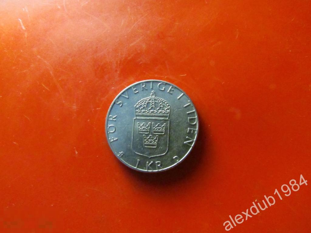 1 КРОНА, ШВЕЦИЯ, 1987_1 