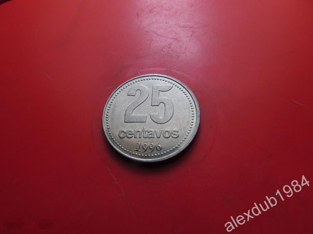 25 СЕНТАВО, АРГЕНТИНА, 1996_1 