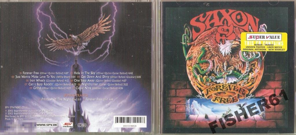 SAXON Forever Free CD + 2 bonus track 