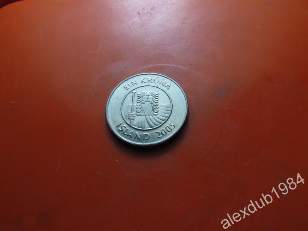 1 КРОНА ИСЛАНДИЯ, 2005 