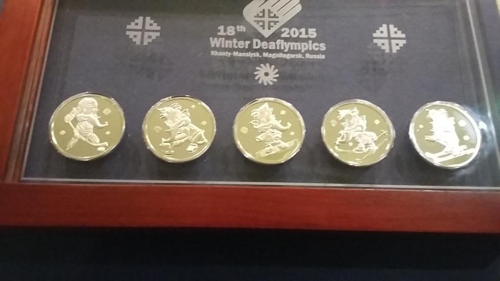 Зимние Сурдлимпийские игры 2015 года  Ханты-Мансийск, Магнитогорск (медали)