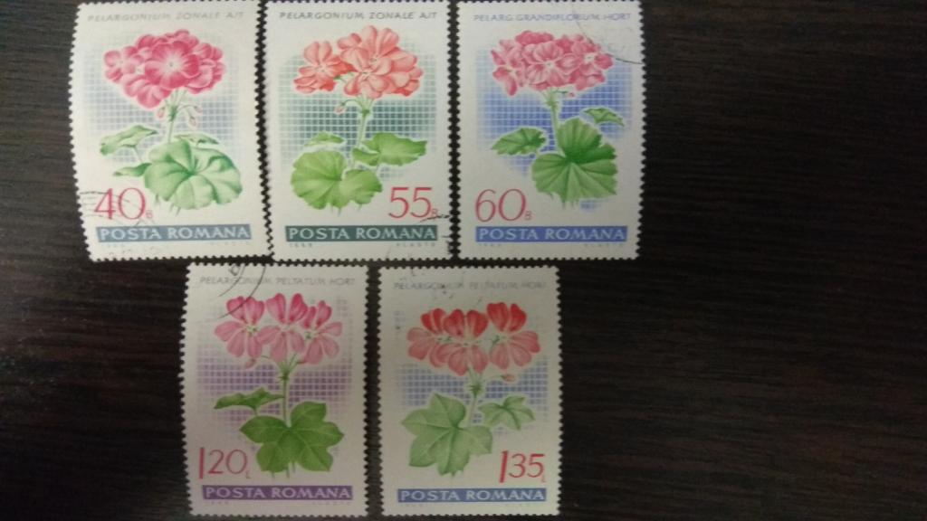 Марки.Флора.Румыния1968.Цветы.Гашеные.Михель 2,16Г евро.Сост.идеальное