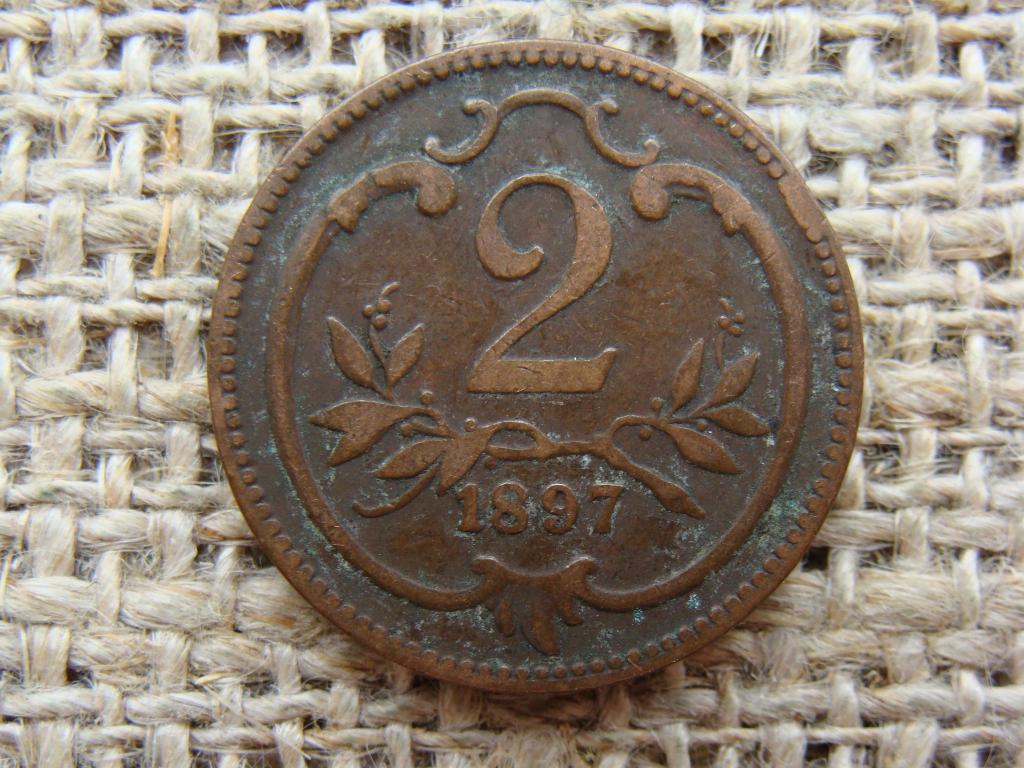 2 геллера 1897 год. Австрия