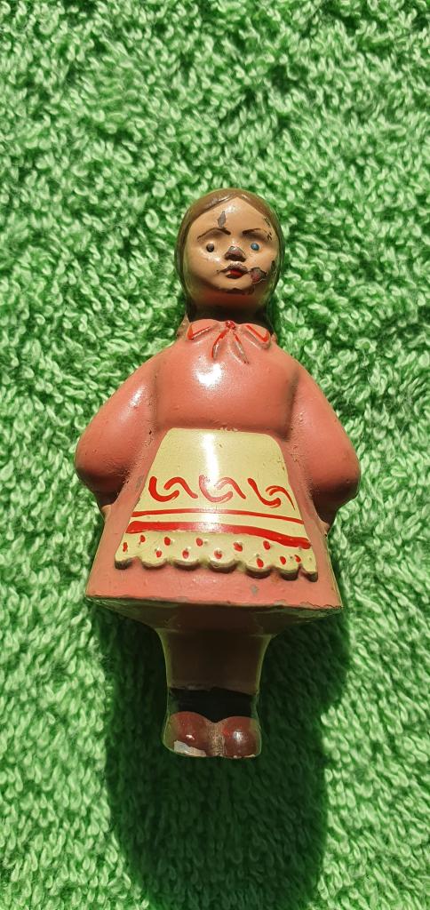 Игрушка куколка " девочка в национальном платье ", 1960 - 1970 годы, СССР (6)
