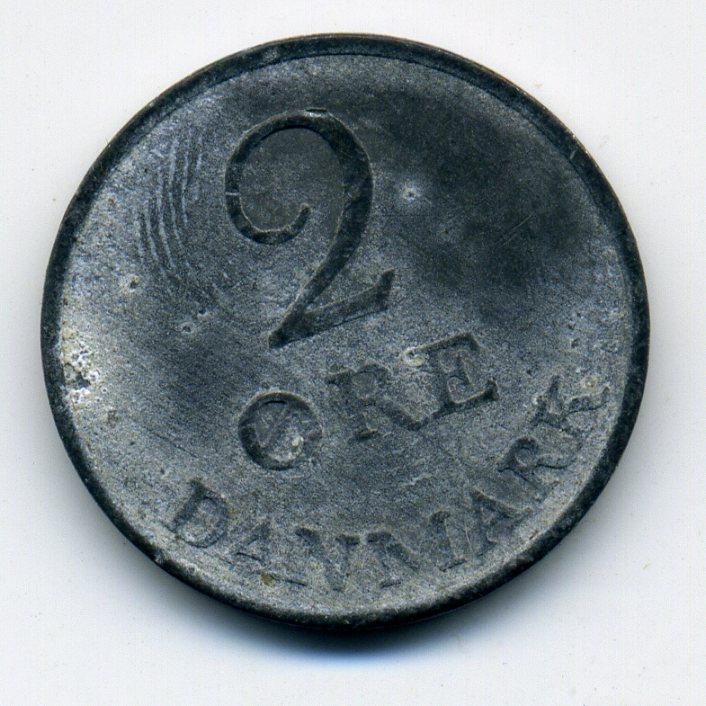 2 эре  - Дания - 1960 - Цинк