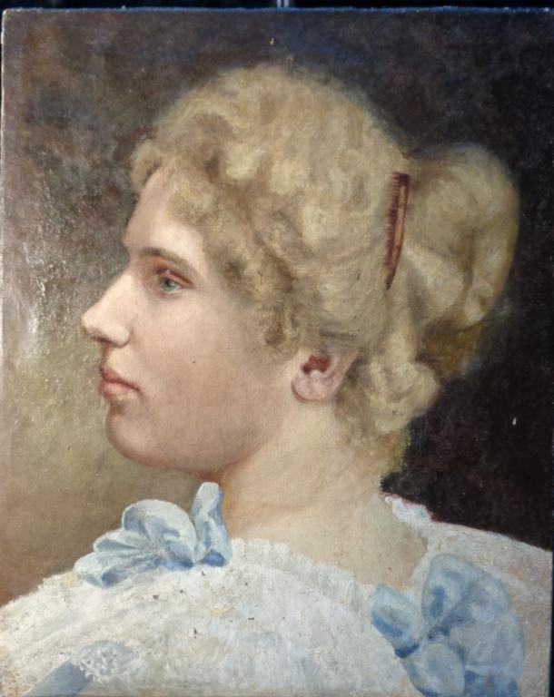 Картина 1. Портрет молодой девушки. Н. Х. середина ХIХ века.