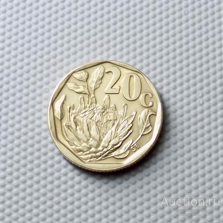 ЮАР 20 центов 1993 года (0212м)