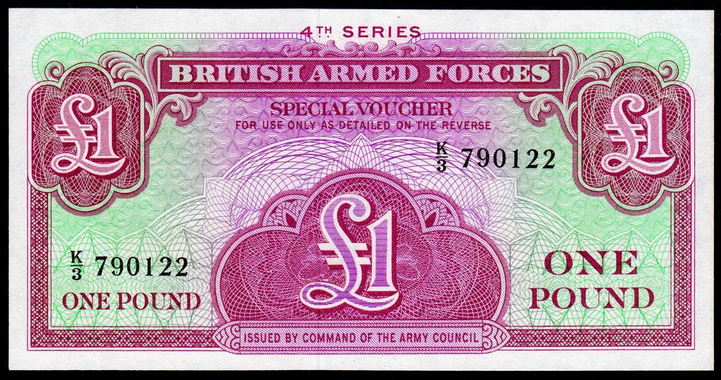 Англия Великобритания 1 фунт 1962 Армия.... пресс UNC