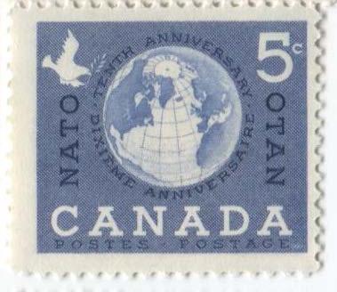 1959.Канада10 лет НАТО.1м.**