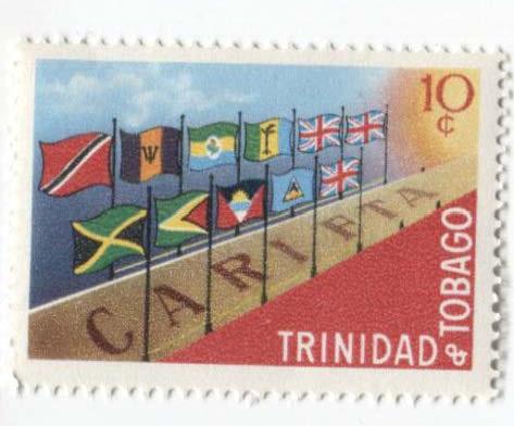 Тринидад и Тобаго.Год содружества.Флаги.1м.*