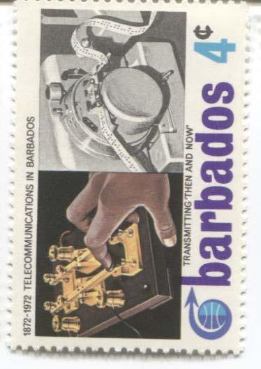1972.Барбадос.100 лет барбадосским телекоммуникациям.4с.1м.*