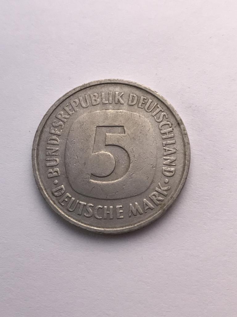 5 марок 1975 ФРГ