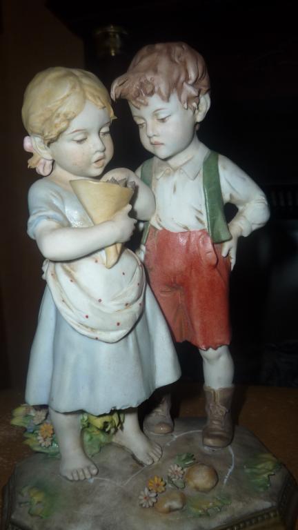 CAPODIMONTE!Каподимонте Triade Benacchio БРАТ И СЕСТРА