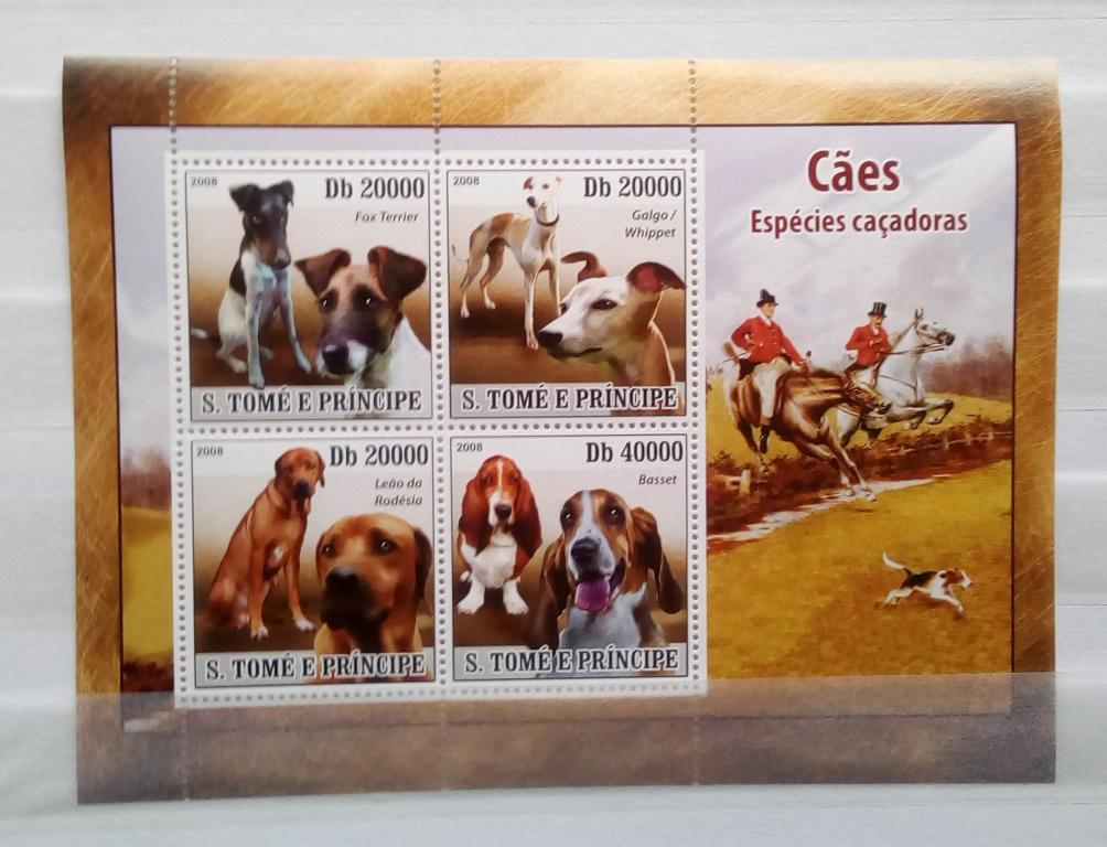 Сан-Томе и Принсипи 2008. Фауна собаки. Лист чистый. MNH**