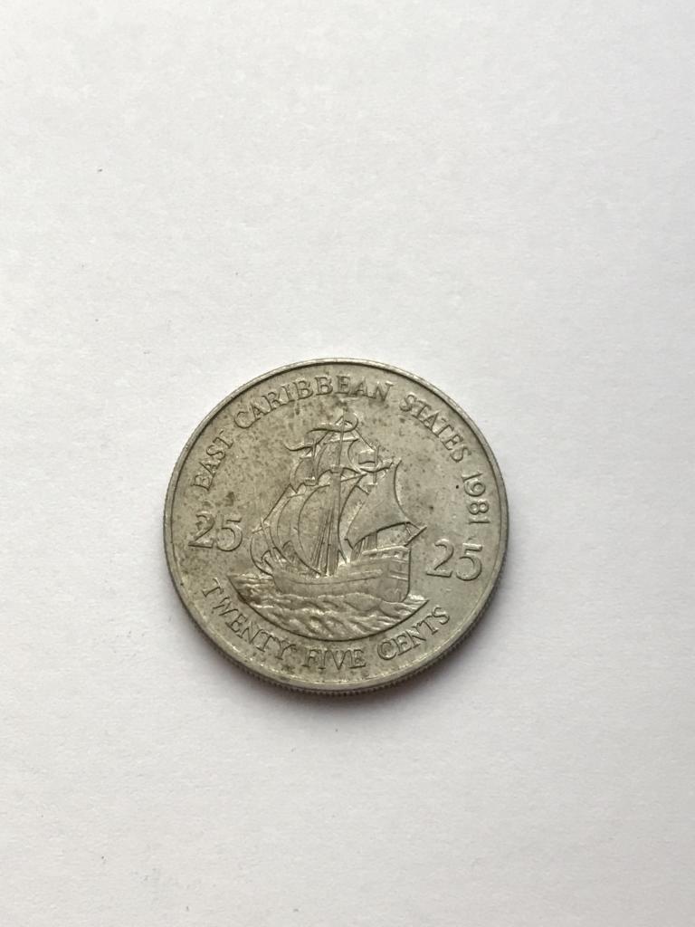 25 центов 1981 Карибские острова