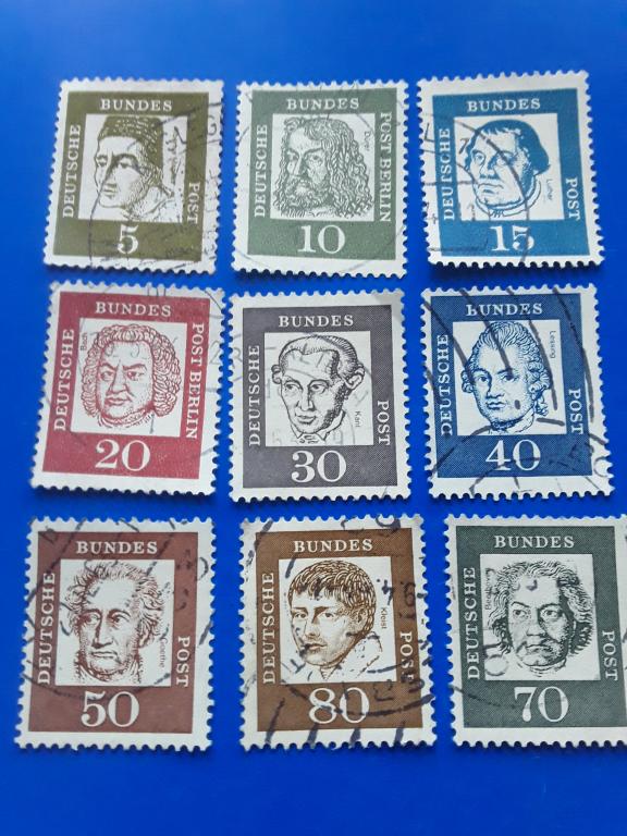 9шт. Одним лотом. Германия Личности.