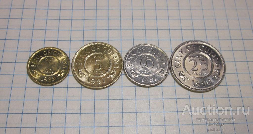 Гайана набор 1989 - 1991 UNC 0550