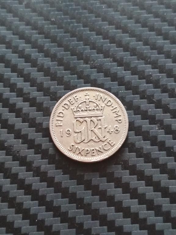 Великобритания 6 пенсов 1948 г.