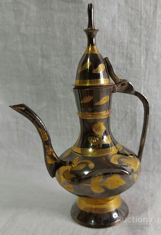 Кувшин Кувшинчик Восточный стиль Металл Ручная работа Состояние нового //// 20 12 47
