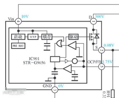 Str6656 datasheet схема включения