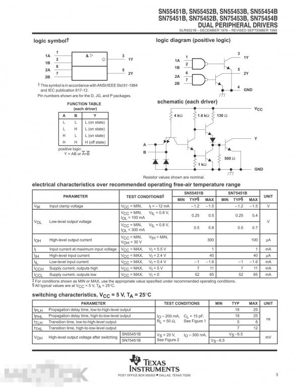 Sn75452bp схема включения