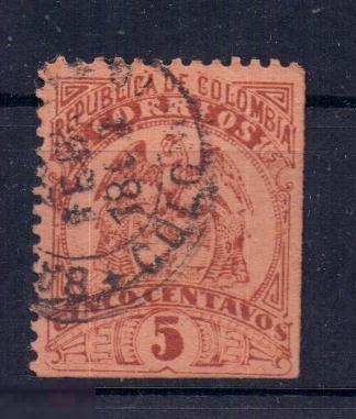 Гербы, Колумбия, 1868, гаш.с накл. MI  # 46 