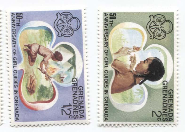 1976.Гренада и Гренадины.50 лет гренадскому двиению девочек скаутов.2м.**
