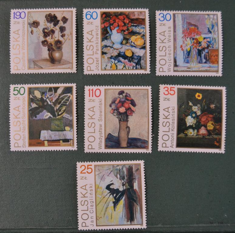 Польша 1989 г. Живопись,картины MNH Ми 3837-44