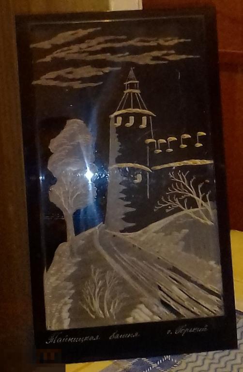 Гравюра Тайницкая башня Нижегородский кремль 